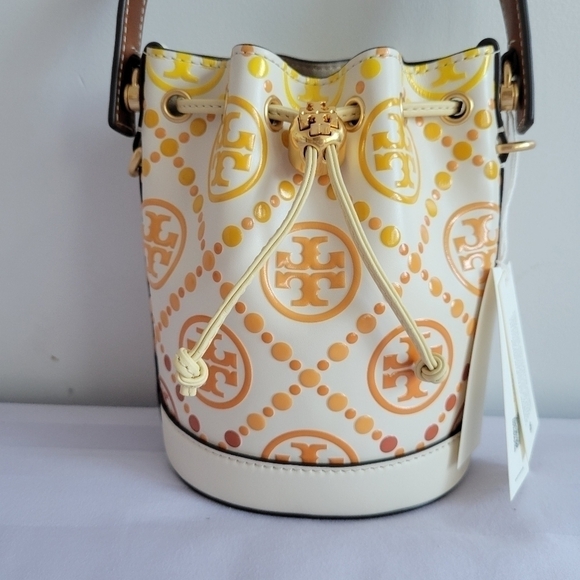 Tory Burch T Monogram Degrade Mini Bucket Bag - Picture 5 of 16